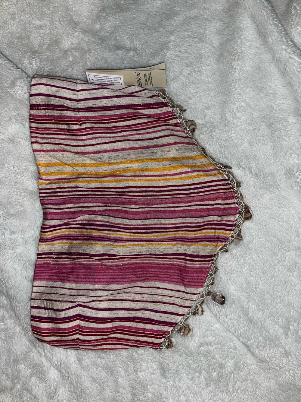 Striped Pink & Yellow Boho 2-Piece Set